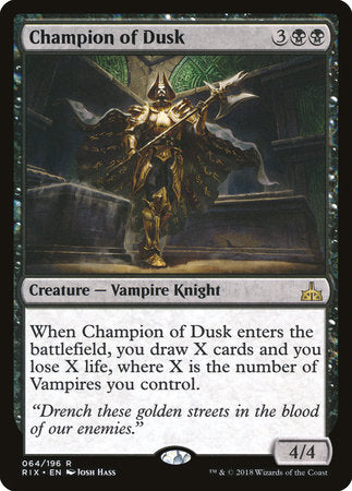 Champion of Dusk [Rivals of Ixalan] | Good Games North
