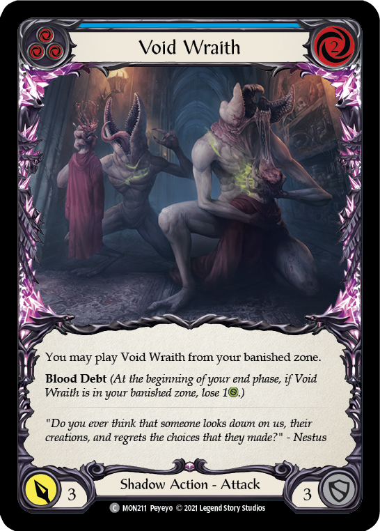 Void Wraith (Blue) [MON211] 1st Edition Normal | Good Games North