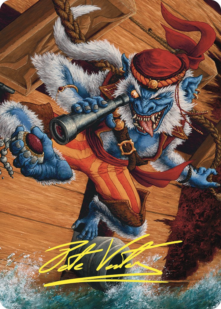 Treasure Nabber Art Card (Gold-Stamped Signature) [Commander Masters Art Series] | Good Games North