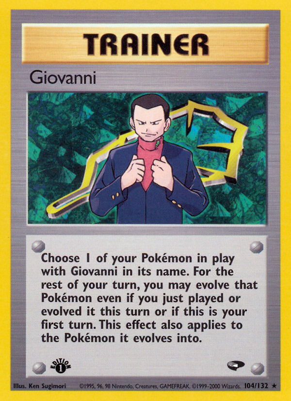 Giovanni (104/132) [Gym Challenge 1st Edition] | Good Games North