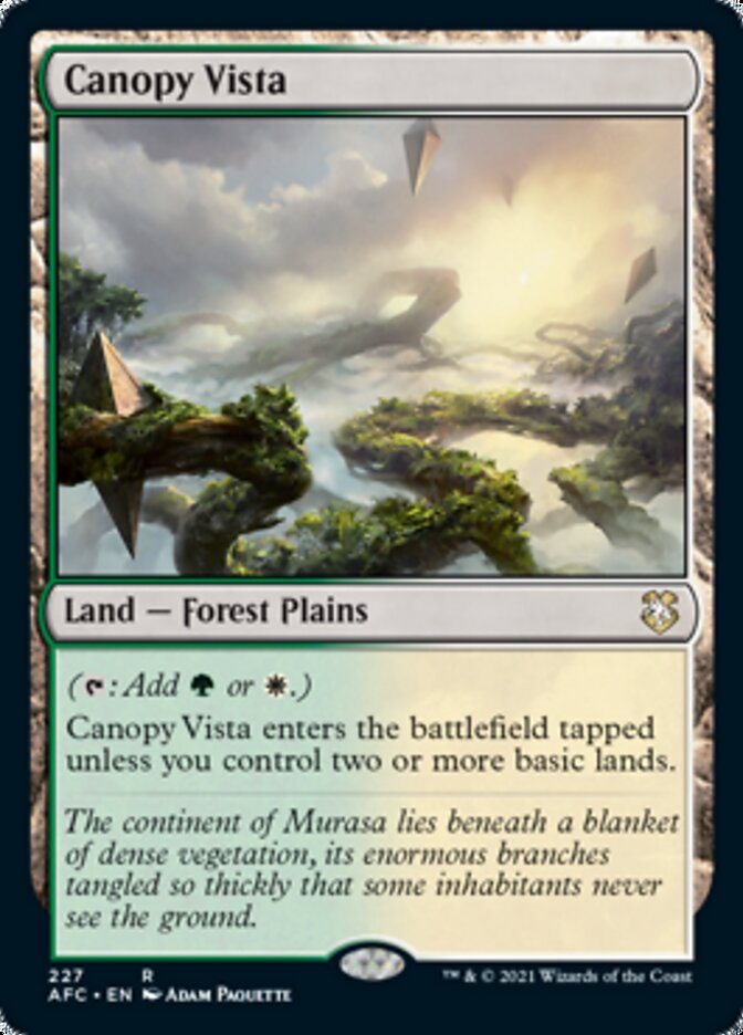 Canopy Vista [Dungeons & Dragons: Adventures in the Forgotten Realms Commander] | Good Games North