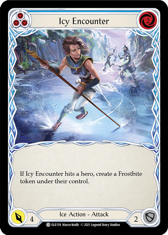 Icy Encounter (Blue) [ELE159] (Tales of Aria)  1st Edition Normal | Good Games North