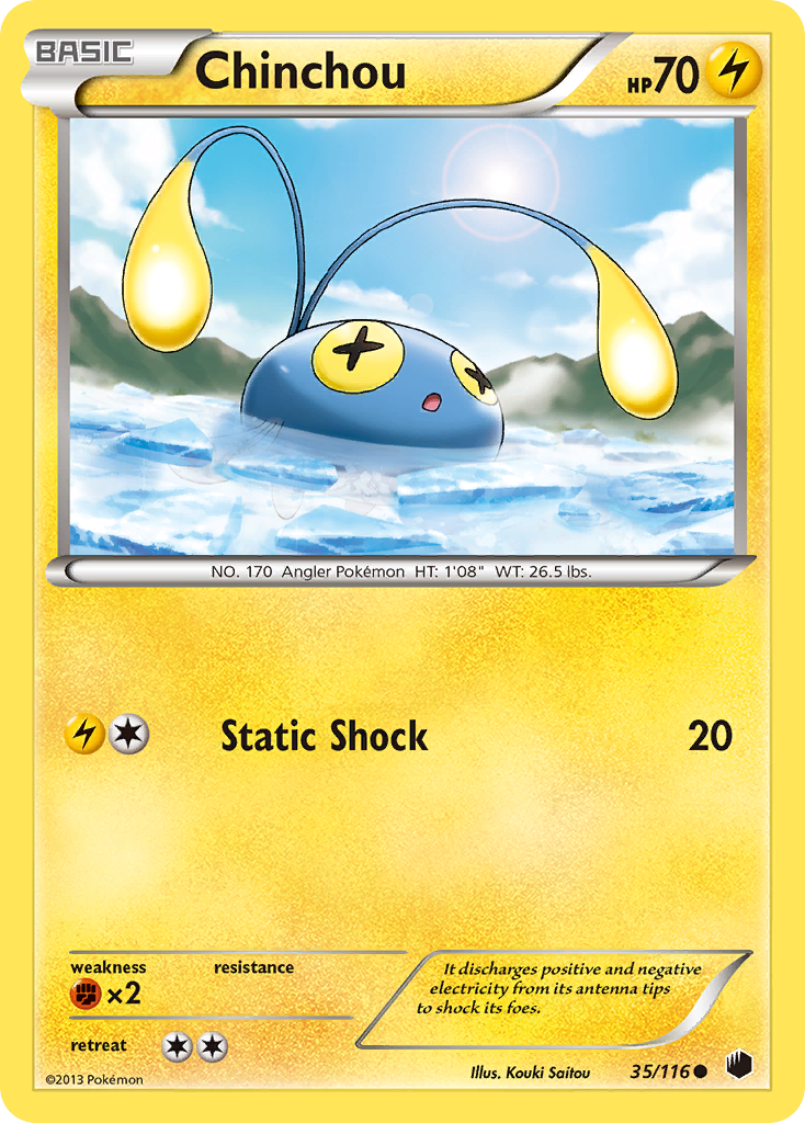 Chinchou (35/116) [Black & White: Plasma Freeze] | Good Games North