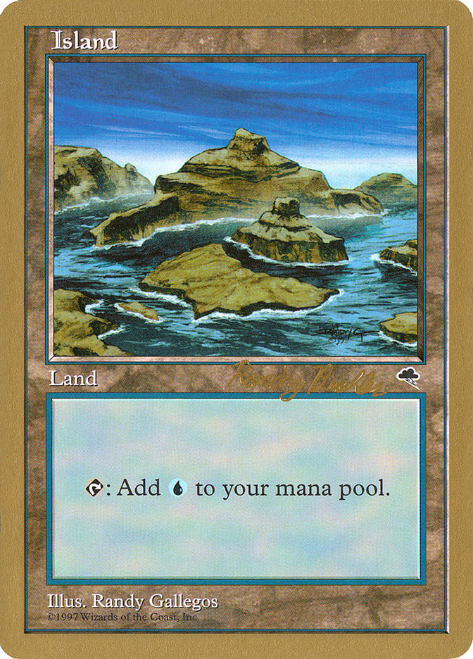 Island (rb338) (Randy Buehler) [World Championship Decks 1998] | Good Games North