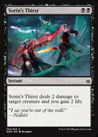 Sorin's Thirst [War of the Spark] | Good Games North