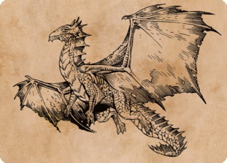 Ancient Bronze Dragon Art Card (58) [Commander Legends: Battle for Baldur's Gate Art Series] | Good Games North