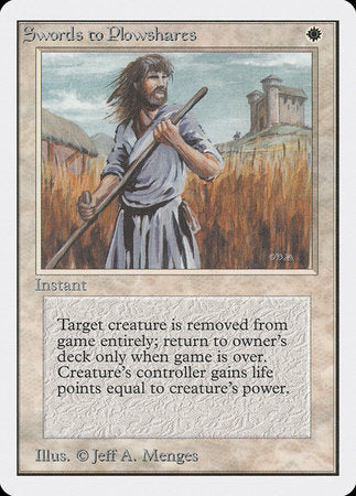 Swords to Plowshares [Unlimited Edition] | Good Games North
