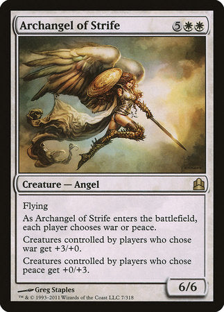 Archangel of Strife [Commander 2011] | Good Games North