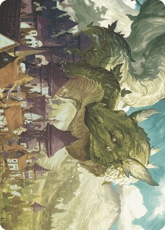 Beanstalk Wurm Art Card [Wilds of Eldraine Art Series] | Good Games North