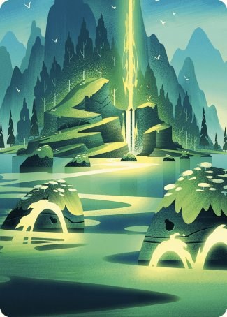 Leyline of Abundance Art Card [Wilds of Eldraine Art Series] | Good Games North