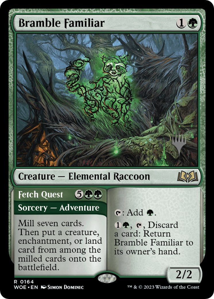 Bramble Familiar // Fetch Quest (Promo Pack) [Wilds of Eldraine Promos] | Good Games North