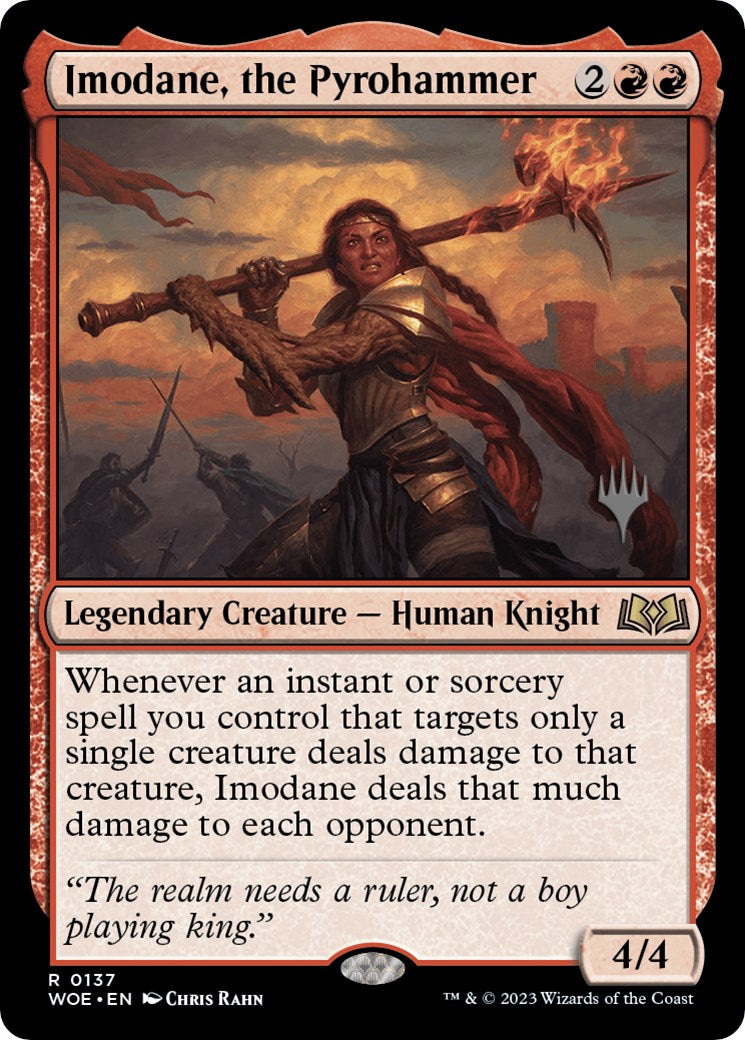 Imodane, the Pyrohammer (Promo Pack) [Wilds of Eldraine Promos] | Good Games North