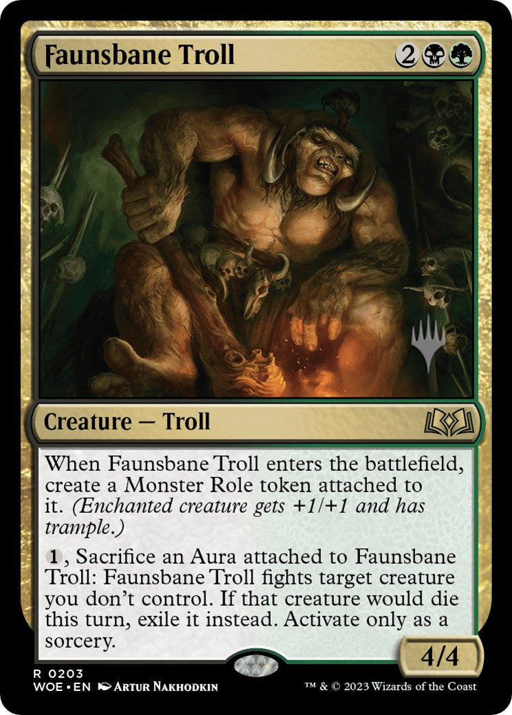 Faunsbane Troll (Promo Pack) [Wilds of Eldraine Promos] | Good Games North