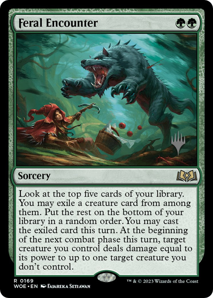 Feral Encounter (Promo Pack) [Wilds of Eldraine Promos] | Good Games North