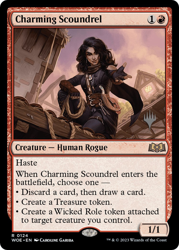 Charming Scoundrel (Promo Pack) [Wilds of Eldraine Promos] | Good Games North