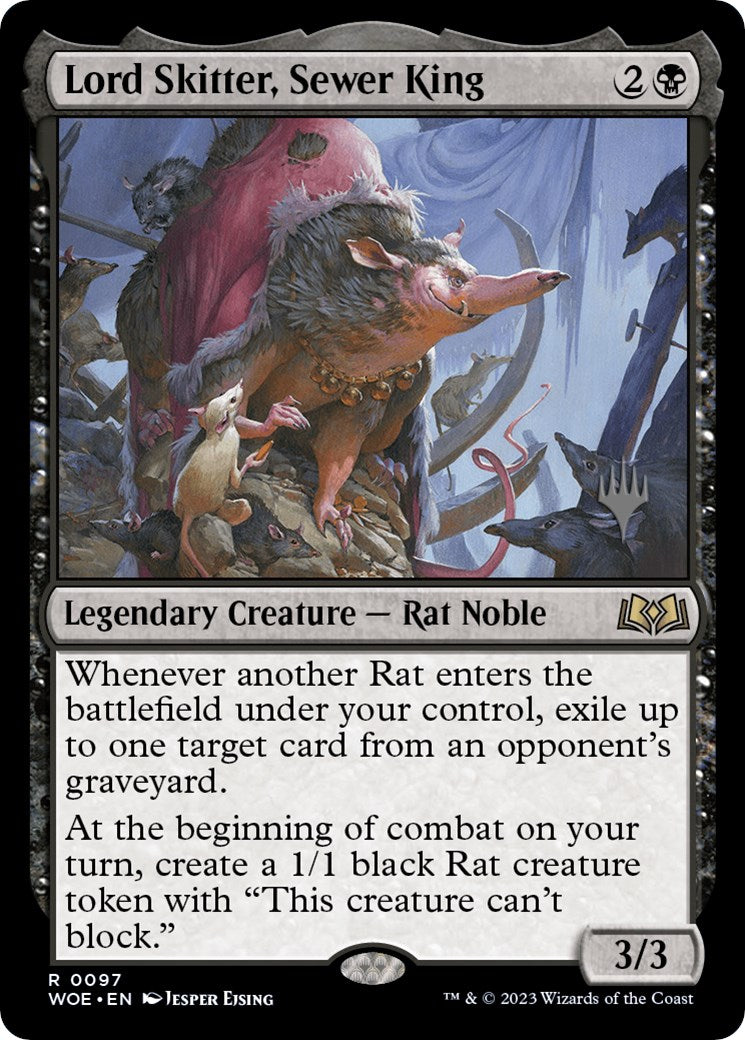 Lord Skitter, Sewer King (Promo Pack) [Wilds of Eldraine Promos] | Good Games North
