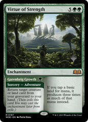 Virtue of Strength // Garenbrig Growth (Promo Pack) [Wilds of Eldraine Promos] | Good Games North