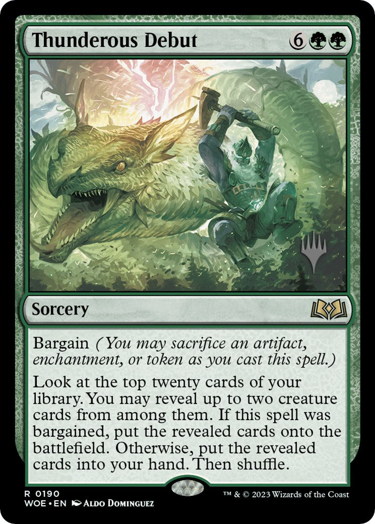 Thunderous Debut (Promo Pack) [Wilds of Eldraine Promos] | Good Games North