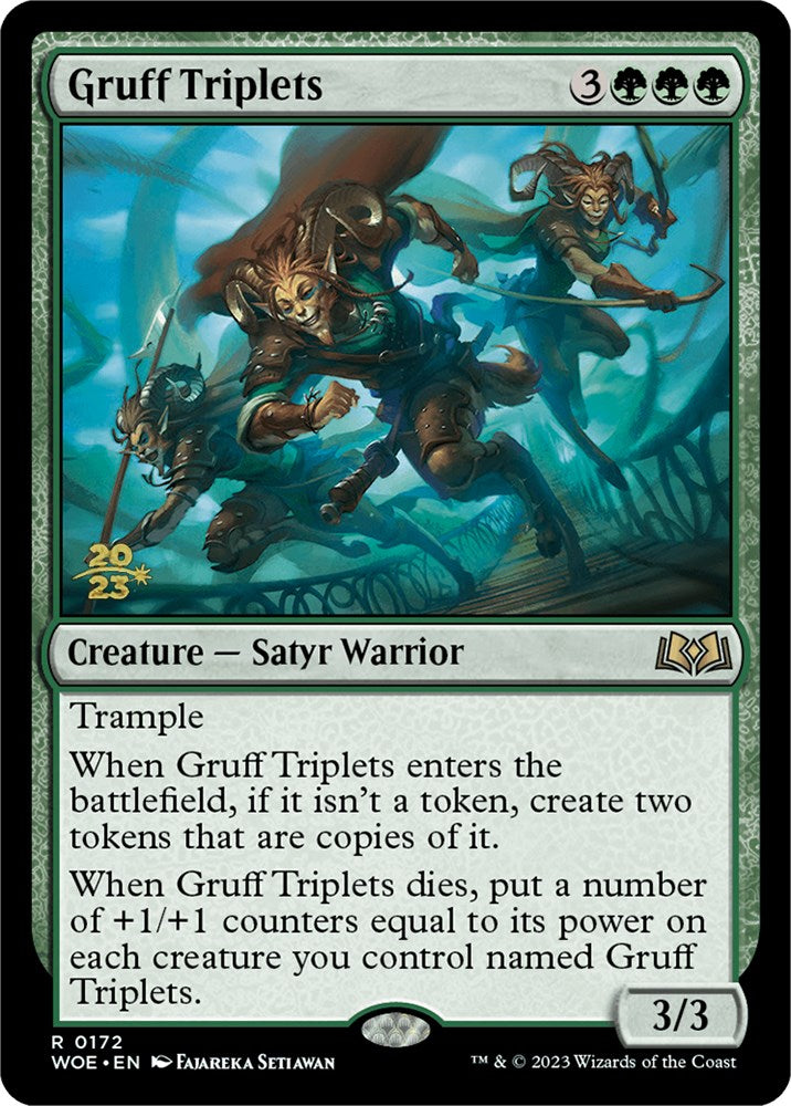 Gruff Triplets [Wilds of Eldraine Prerelease Promos] | Good Games North