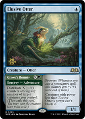 Elusive Otter // Grove's Bounty [Wilds of Eldraine Prerelease Promos] | Good Games North