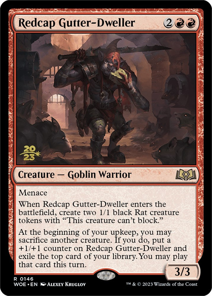 Redcap Gutter-Dweller [Wilds of Eldraine Prerelease Promos] | Good Games North