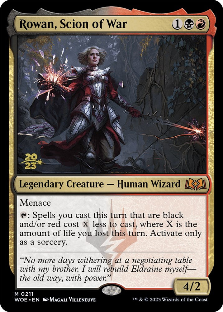 Rowan, Scion of War [Wilds of Eldraine Prerelease Promos] | Good Games North