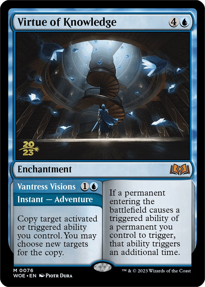 Virtue of Knowledge // Vantress Visions (Promo Pack) [Wilds of Eldraine Promos] | Good Games North
