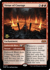 Virtue of Courage //Embereth Blaze (Promo Pack) [Wilds of Eldraine Promos] | Good Games North