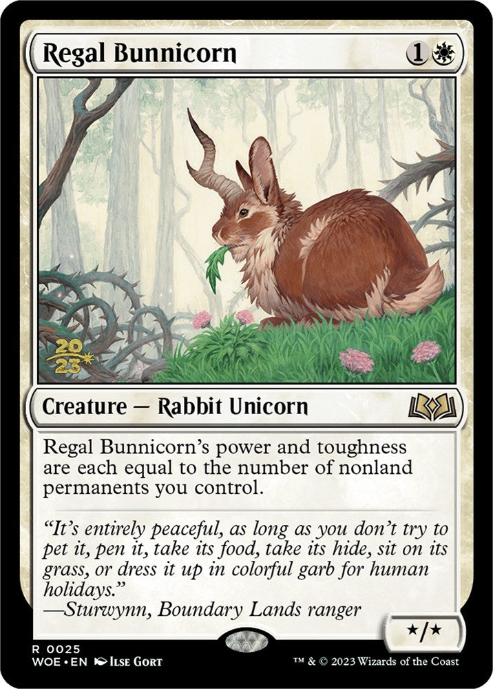 Regal Bunnicorn [Wilds of Eldraine Prerelease Promos] | Good Games North