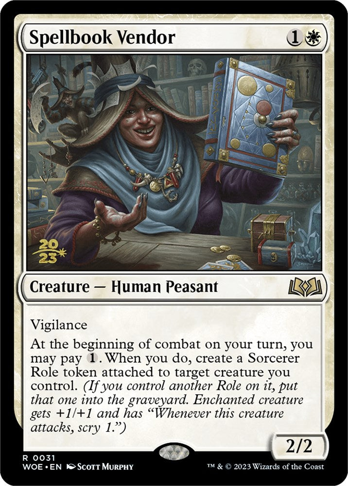Spellbook Vendor [Wilds of Eldraine Prerelease Promos] | Good Games North