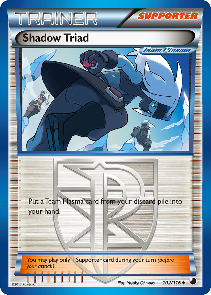 Shadow Triad (102/116) [Black & White: Plasma Freeze] | Good Games North