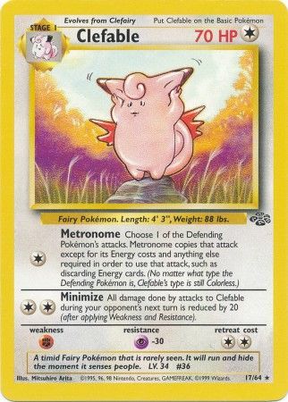 Clefable (17/64) [Jungle Unlimited] | Good Games North