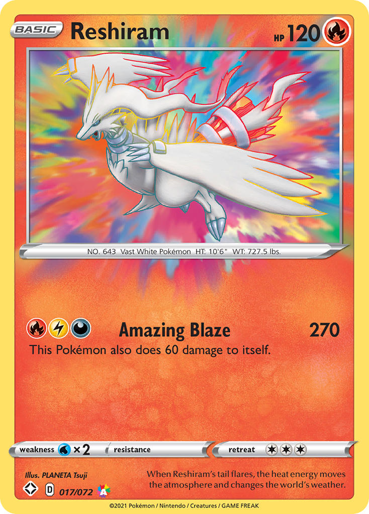 Reshiram (017/072) [Sword & Shield: Shining Fates] | Good Games North