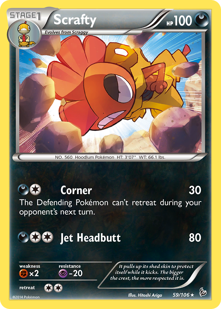 Scrafty (59/106) [XY: Flashfire] | Good Games North
