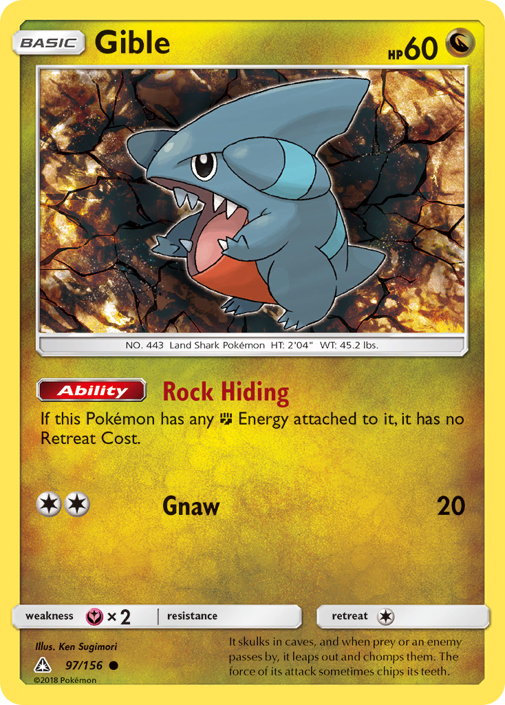 Gible (97/156) [Sun & Moon: Ultra Prism] | Good Games North