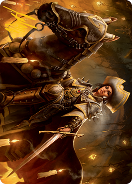 Seasoned Cathar Art Card (Gold-Stamped Signature) [Innistrad: Midnight Hunt Art Series] | Good Games North