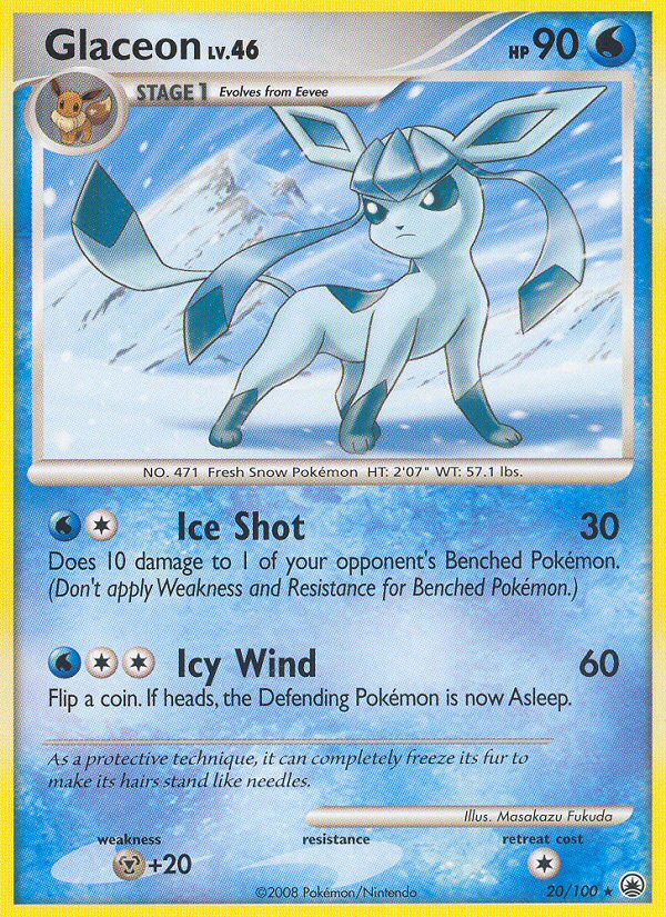 Glaceon (20/100) [Diamond & Pearl: Majestic Dawn] | Good Games North