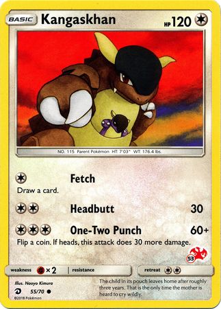 Kangaskhan (55/70) (Charizard Stamp #53) [Battle Academy 2020] | Good Games North