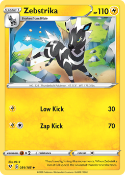 Zebstrika (054/185) [Sword & Shield: Vivid Voltage] | Good Games North