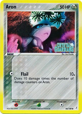 Aron (44/100) (Stamped) [EX: Crystal Guardians] | Good Games North