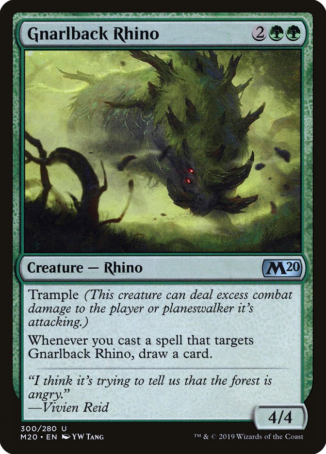 Gnarlback Rhino [Core Set 2020] | Good Games North