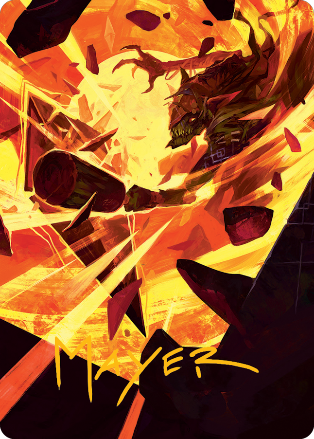 Zada, Hedron Grinder Art Card (Gold-Stamped Signature) [March of the Machine Art Series] | Good Games North