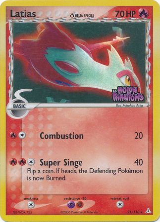 Latias (21/110) (Delta Species) (Stamped) [EX: Holon Phantoms] | Good Games North