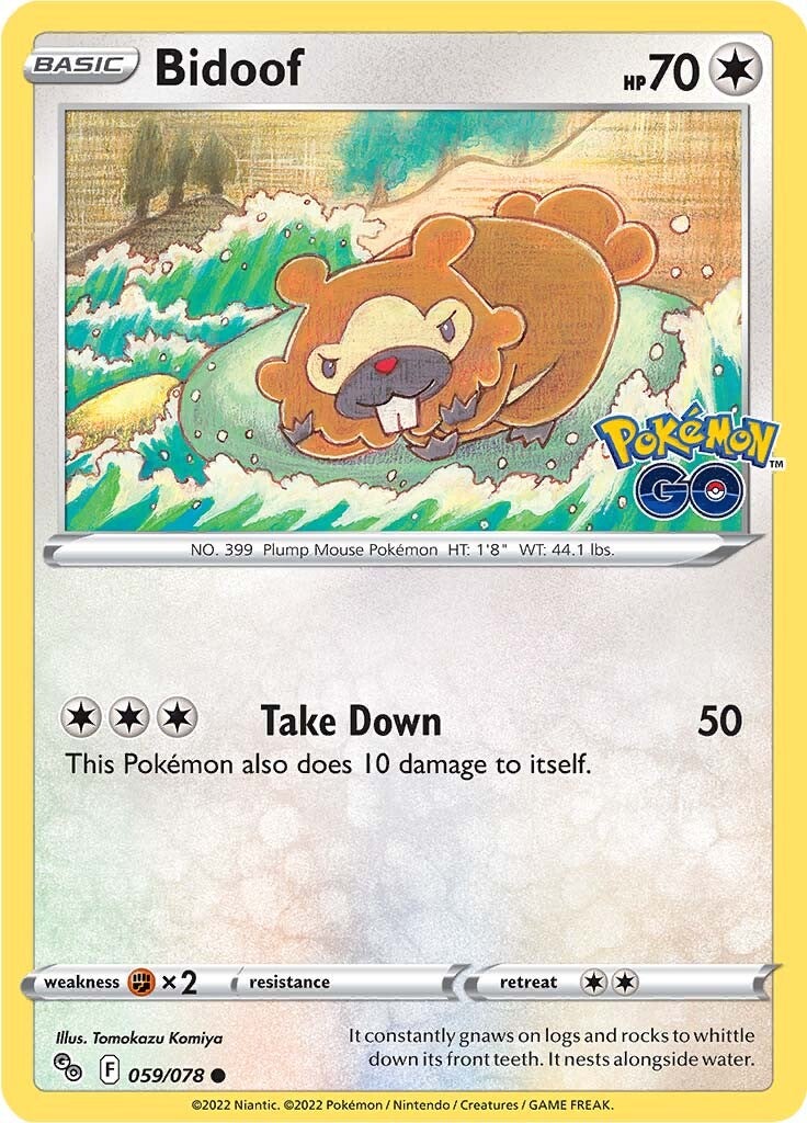 Bidoof (059/078) [Pokémon GO] | Good Games North