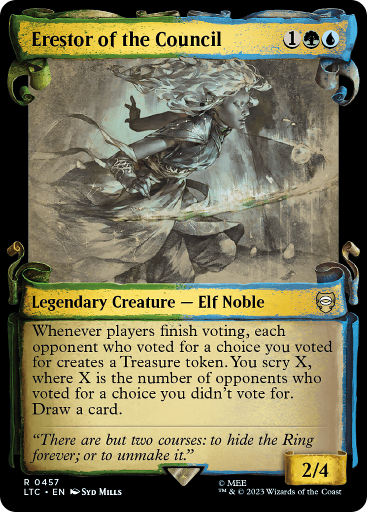 Erestor of the Council [The Lord of the Rings: Tales of Middle-Earth Commander Showcase Scrolls] | Good Games North