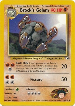 Brock's Golem (20/132) [Gym Heroes Unlimited] | Good Games North