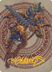 Sovereign Okinec Ahau Art Card (Gold-Stamped Signature) [The Lost Caverns of Ixalan Art Series] | Good Games North