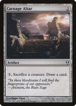 Carnage Altar [Zendikar] | Good Games North