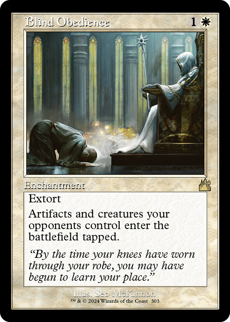 Blind Obedience (Retro Frame) [Ravnica Remastered] | Good Games North