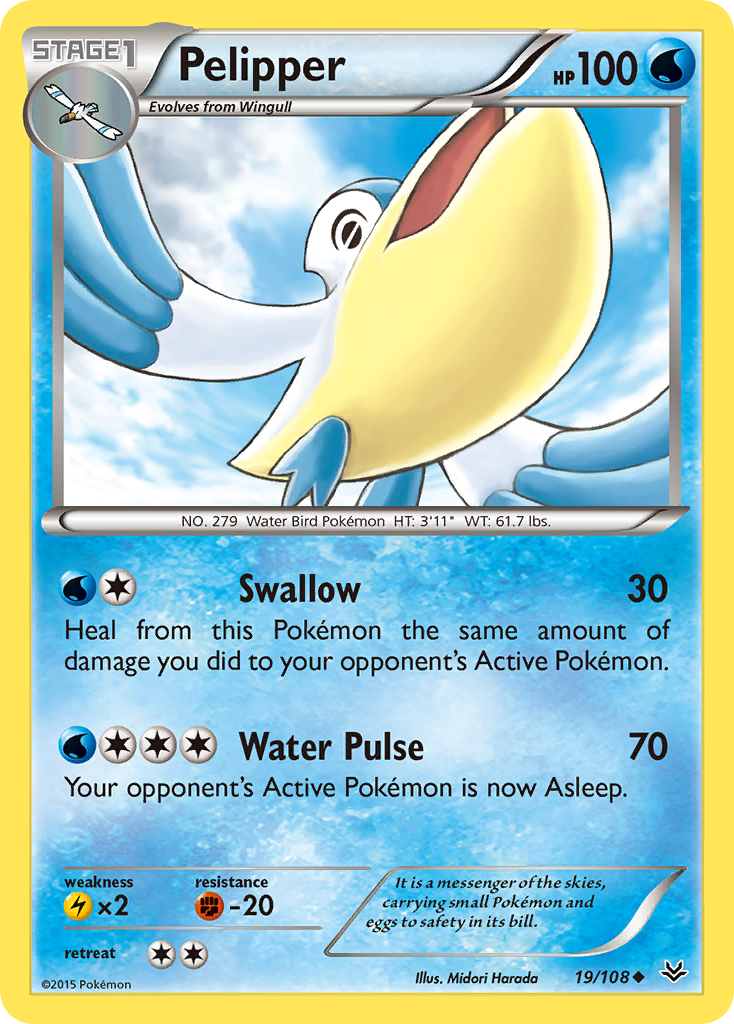 Pelipper (19/108) [XY: Roaring Skies] | Good Games North